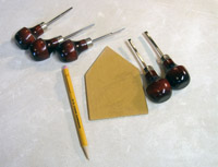 linocuts to make clay prints