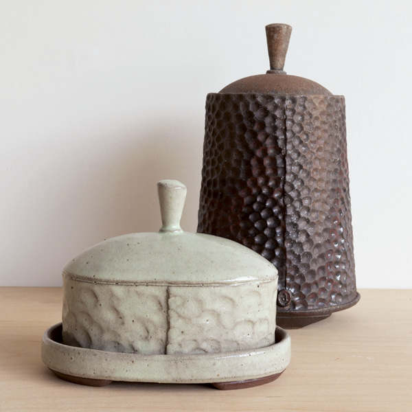 Ayla Murray's butter dish and storage jar.